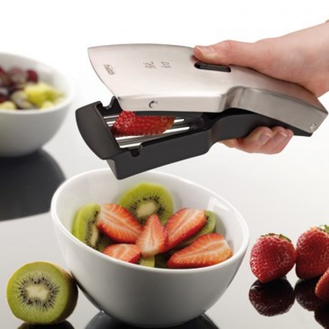 GEFU Tari slicer Manual Black, White Plastic, Stainless steel