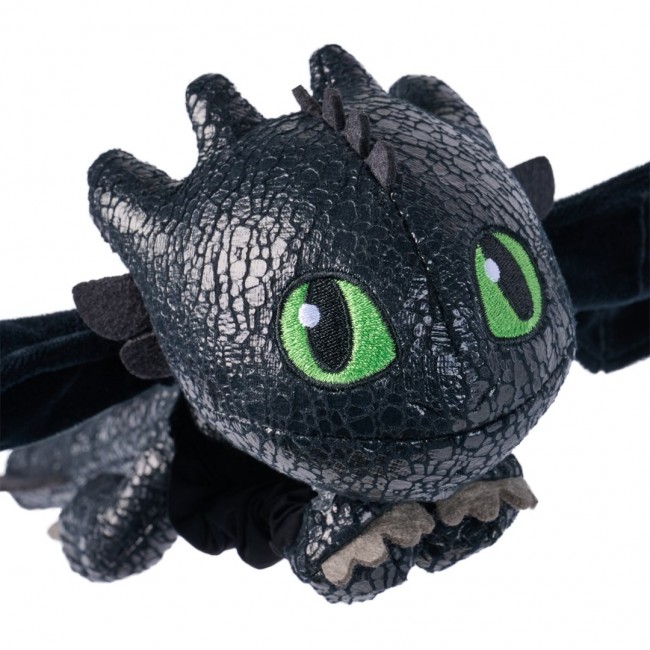 DreamWorks Dragons How to Train Your Dragon, Hug and Glide Toothless Plush Toy, 12 Dragon Stuffed Animal, Kids Toys for Boys Ages 4 and Up