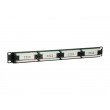 Equip 24-Port Cat.5e Unshielded Patch Panel, Black Equip 24-Port Cat.5e Unshielded Patch Panel, Black