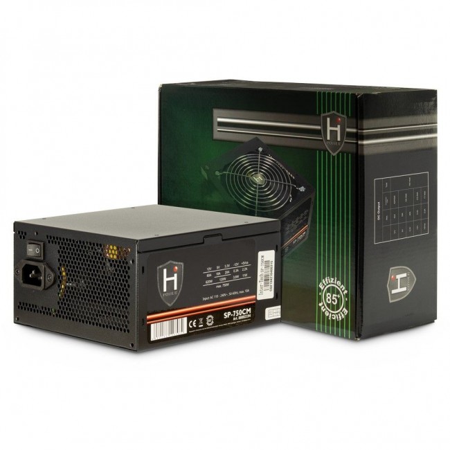 Inter-Tech HiPower SP-750CM power supply unit 750 W 20+4 pin ATX ATX Black