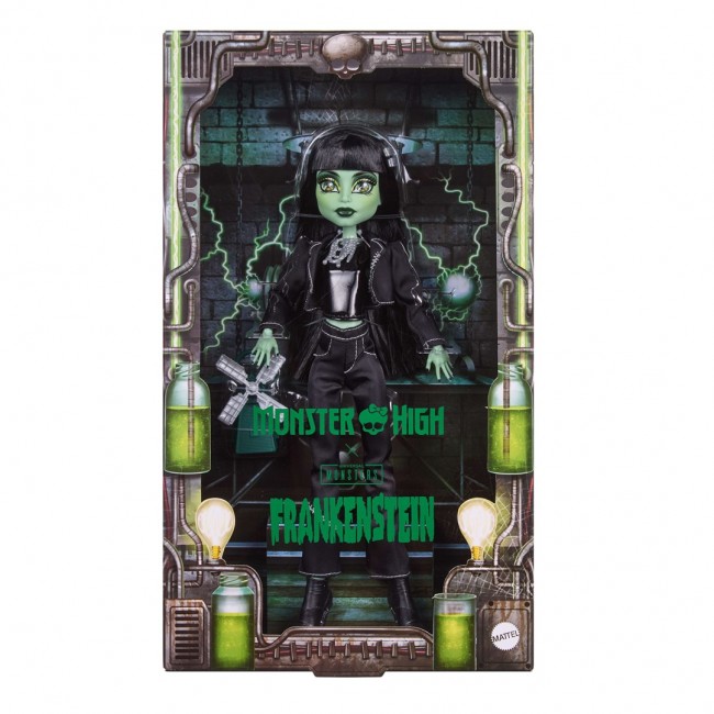 Monster High x Universal Monsters Frankenstein Collector Doll with Black Clothes & Windmill Purse