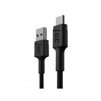 Green Cell KABGC25 USB cable 0.3 m USB A USB C Black