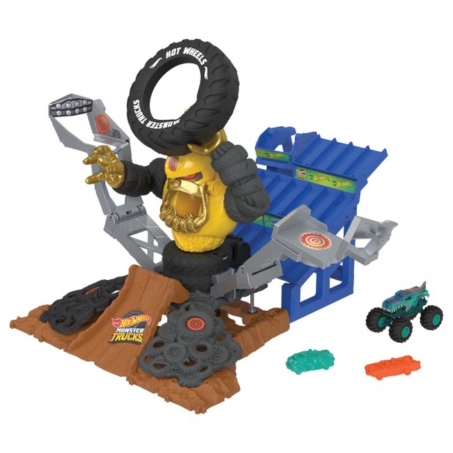 Hot Wheels Monster Trucks ARENA SMASHERS MEGA-WREX VS CRUSHZILLA TAKEDOWN Playset Hot Wheels Monster Trucks ARENA SMASHERS MEGA-WREX VS CRUSHZILLA TAKEDOWN Playset