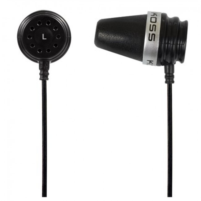 Koss IN THE EAR EARBUDS Headphones Wired In-ear Music Black Koss IN THE EAR EARBUDS Headphones Wired In-ear Music Black
