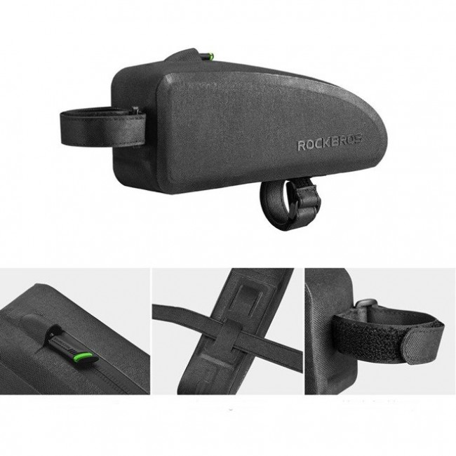 Rockbros AS-019-1 Bike frame bag Waterproof 1.6l Black Rockbros AS-019-1 Bike frame bag Waterproof 1.6l Black