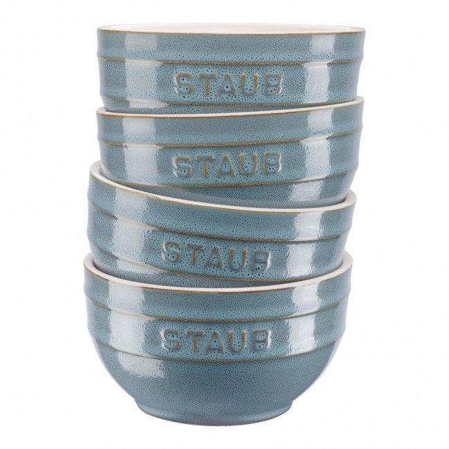 Staub Ceramique Bowl set 0.7 L Round Ceramic Turquoise 4 pc(s) Staub Ceramique Bowl set 0.7 L Round Ceramic Turquoise 4 pc(s)