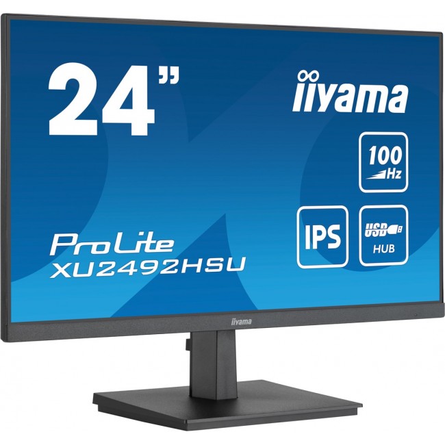 iiyama ProLite 24 IPS technology panel with USB hub and 100Hz refresh rate