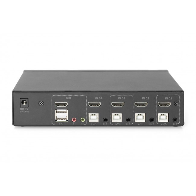 Digitus KVM Switch, 4 Port, Single Display, 4K, HDMI Digitus KVM Switch, 4 Port, Single Display, 4K, HDMI