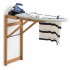 ARREDAMENTI STIROJOLLY Ironing board for wall hanging - 108 x 40 cm, Brown
