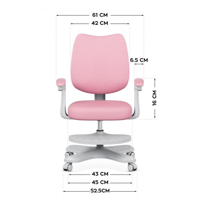 Junior 4.6 Pink swivel chair
