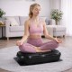 Extralink Moonwalk Spin Move Platofrma Wibracyjna do Cwiczen Fitness 200W czarna