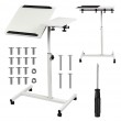 Maclean mobile desk/laptop stand, white, height adjustment 59-89cm, max. 30kg , MC-121 W