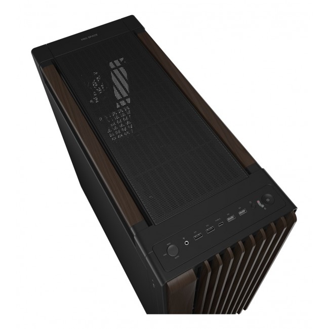 ASUS ProArt PA602 Wood Edition Modern Black - Metal Panel Midi Tower Black, Wood