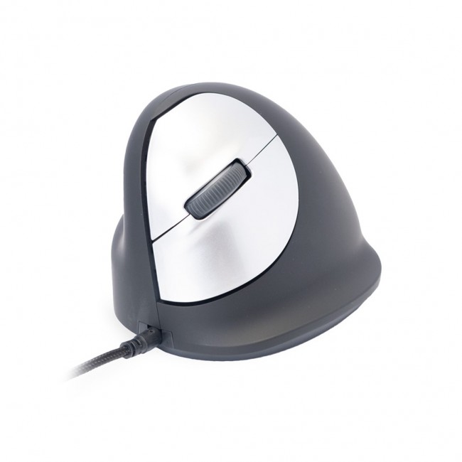 R-Go Tools Ergonomic mouse R-Go HE Break with break software, large (hand size 185 mm), left-handed, Wired, black