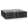 Icy Dock MB326SP-B disk array 0 TB Rack (1U) Black
