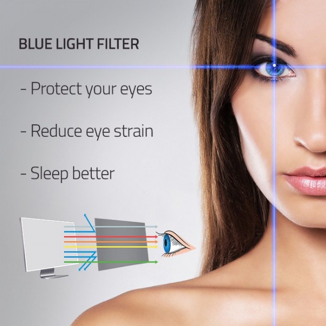 Qoltec 51049 Anti Blue Light Filter 27