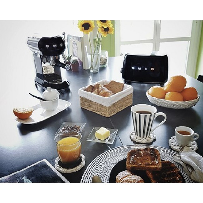 Smeg 50's Style Toaster TSF01BLEU Black
