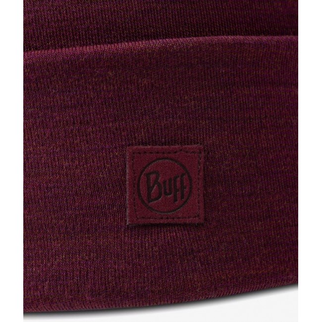 Buff Midweight Merino Wool Hat Red