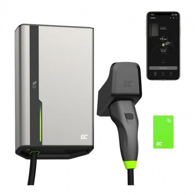 Wallbox Green Cell HabuDen 22kW 32A - 7,5m cable with NFC