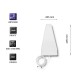 Qoltec 57021 4G LTE Antenna | 18 dBi | Outdoor