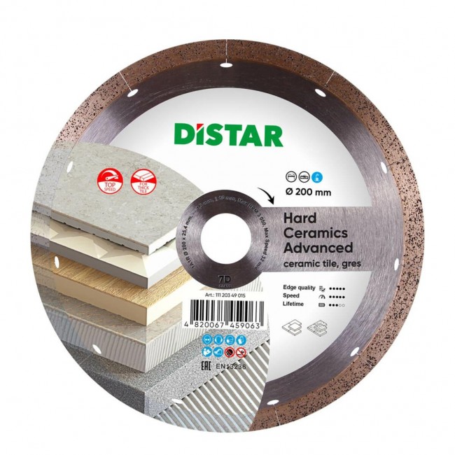 DISTAR HARD CERAMICS ADVANCED DIAMOND BLADE 200 x 1.3 x 10 x 25.4 DISTAR HARD CERAMICS ADVANCED DIAMOND BLADE 200 x 1.3 x 10 x 25.4