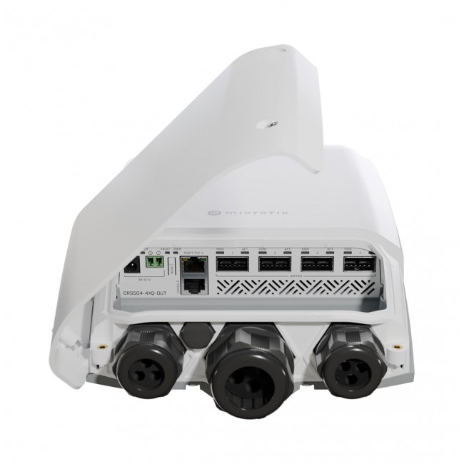 Mikrotik CRS504-4XQ-OUT network switch Managed L3 Fast Ethernet (10/100) Power over Ethernet (PoE) 1U White Mikrotik CRS504-4XQ-OUT network switch Managed L3 Fast Ethernet (10/100) Power over Ethernet (PoE) 1U White