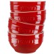 Staub Ceramique Bowl set 0.4 L Round Ceramic Red 4 pc(s) Staub Ceramique Bowl set 0.4 L Round Ceramic Red 4 pc(s)