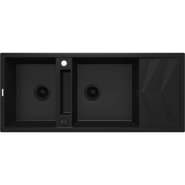 2-bowl magnetic granite sink with drainer