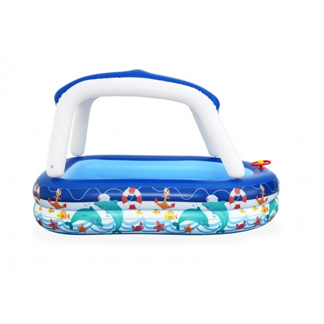 Inflatable pool+canopy 213x155x132 B54370