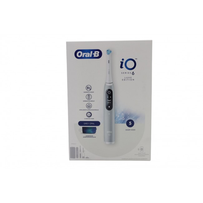 Oral-B iO Series 6 Grey Opal Luxe Edition electric toothbrush