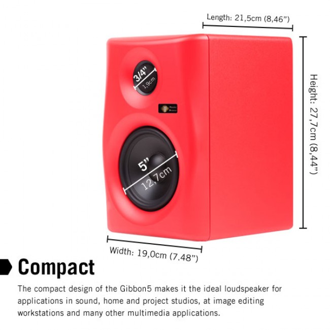 Monkey Banana Gibbon 5 2-way Red Wired 80 W