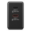 Lenovo Dual USB-C 65W GaN Charger Universal Black AC Indoor