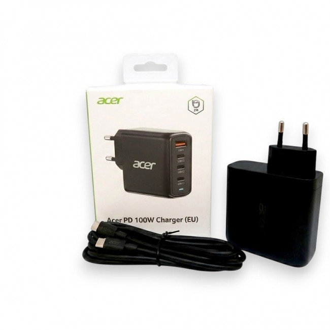 Acer ZL.ADTCC.00L mobile device charger Universal Black AC Fast charging Indoor