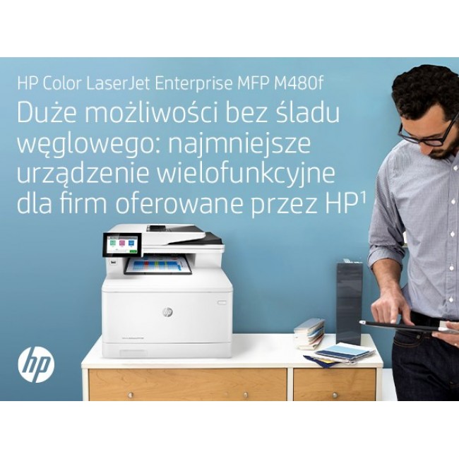 HP Color LaserJet Enterprise LaserJet Enterprise M480f Multifunction Color Printer, Ethernet Only Copier, Scanner