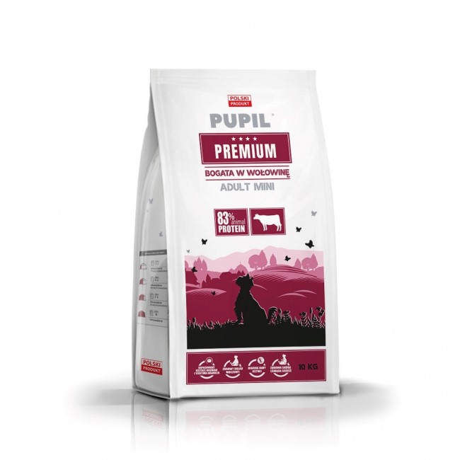 PUPIL Premium Mini rich in beef - dry dog food - 10kg