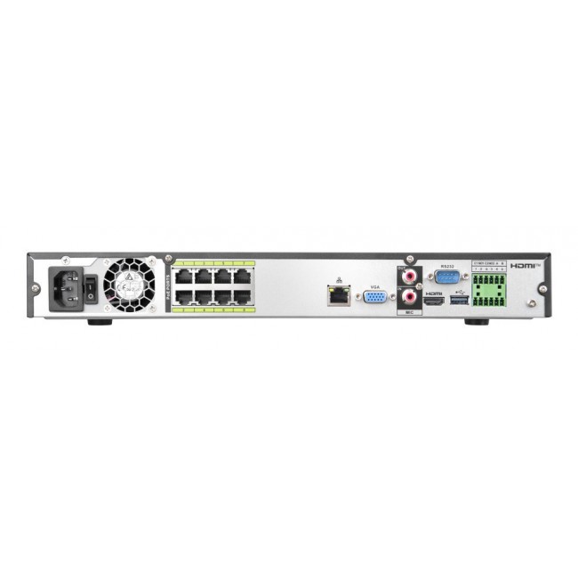 BCS BCS-L-NVR0802-A-8K-8P-AI2 network video recorder 1U Black
