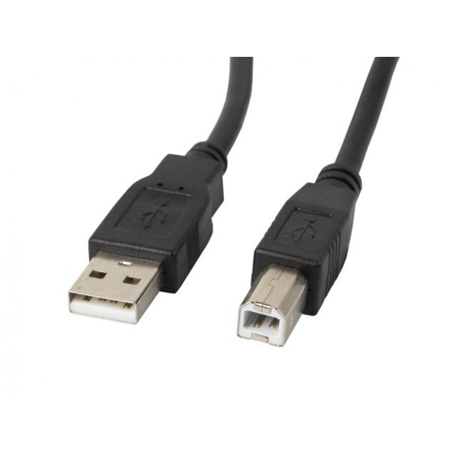 Lanberg CA-USBA-11CC-0030-BK USB cable 3 m USB 2.0 USB B Black