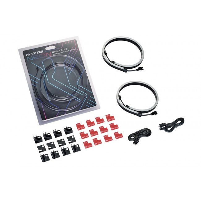 PHANTEKS Neon Digital RGB LED Strip Combo Set, 40cm (2 pieces) PHANTEKS Neon Digital RGB LED Strip Combo Set, 40cm (2 pieces)