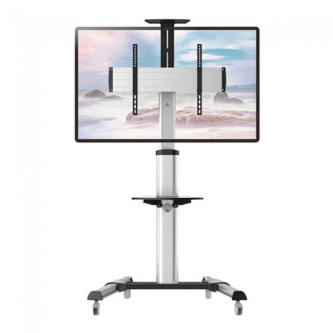 Techly Floor Support Trolley for LCD / LED / Plasma 37-70 with Shelf Techly Floor Support Trolley for LCD / LED / Plasma 37-70 with Shelf