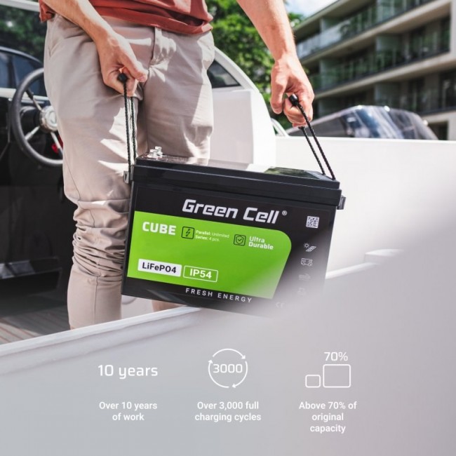 Green Cell LFPGC12V60AH UPS battery Lithium Iron Phosphate (LiFePO4) 12.8 V 60 Ah Green Cell LFPGC12V60AH UPS battery Lithium Iron Phosphate (LiFePO4) 12.8 V 60 Ah