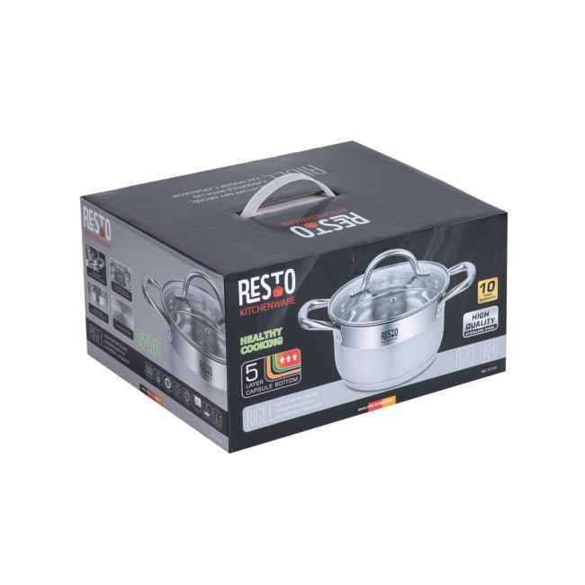Resto Kitchenware Rigel 6.2 L Round Stainless steel Resto Kitchenware Rigel 6.2 L Round Stainless steel