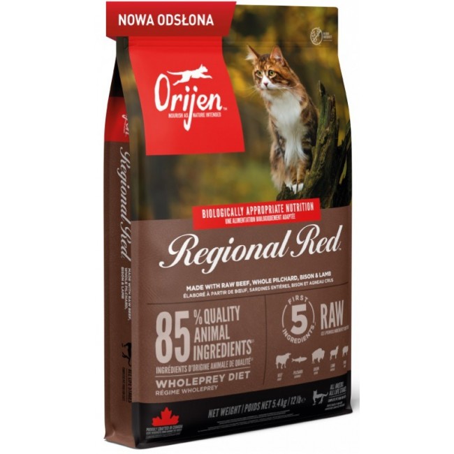 ORIJEN Regional Red Cat - dry cat food - 5,4kg ORIJEN Regional Red Cat - dry cat food - 5,4kg