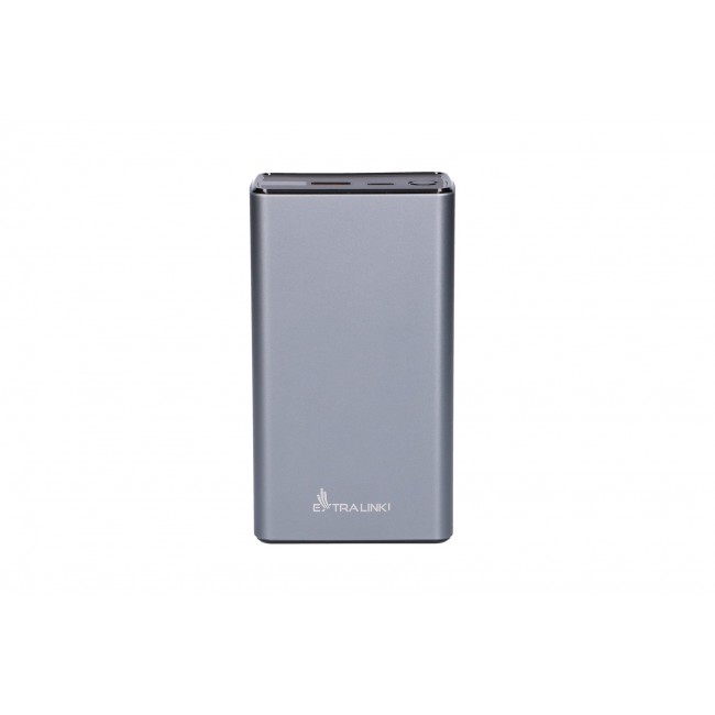 Extralink EPB-127 30000mAh Silver | Power Bank | Power bank, 65W PD, USB-C Extralink EPB-127 30000mAh Silver | Power Bank | Power bank, 65W PD, USB-C