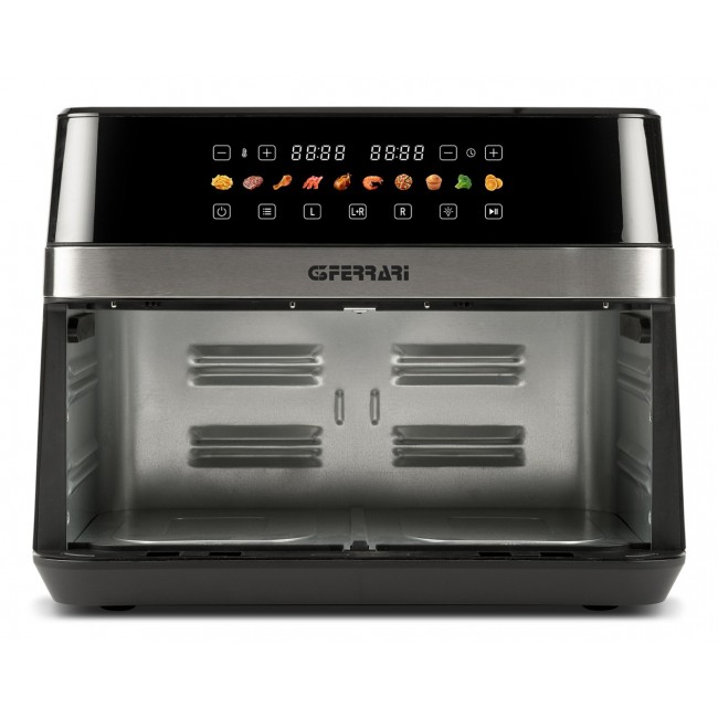 G3 Ferrari G10223 fryer Double 12 L Stand-alone 2200 W Hot air fryer Black, Stainless steel G3 Ferrari G10223 fryer Double 12 L Stand-alone 2200 W Hot air fryer Black, Stainless steel