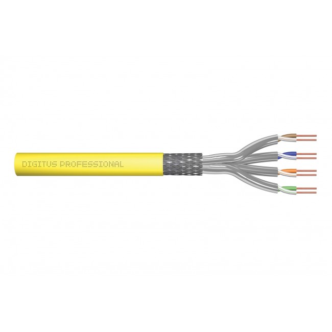 Digitus CAT 7A S/FTP installation cable, 100 m, simplex, Dca-s1a d1 a1 , GHMT PVP certified Digitus CAT 7A S/FTP installation cable, 100 m, simplex, Dca-s1a d1 a1 , GHMT PVP certified