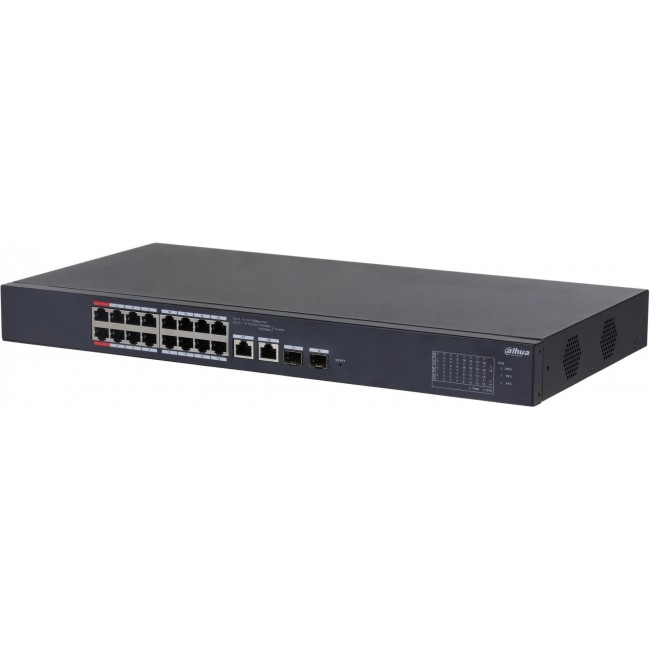 Dahua Technology DH-CS4218-16ET-135 network switch Managed L2 Gigabit Ethernet (10/100/1000) Power over Ethernet (PoE) Black