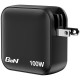 Verbatim Mini GaN Charger 100W 4 Port US plug with EU and UK adaptors