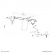 Neomounts DS75S-950WH2 Monitor arm 17-32
