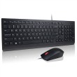 Lenovo Essential Wired Combo Black US Euro keyboard Mouse included Universal USB