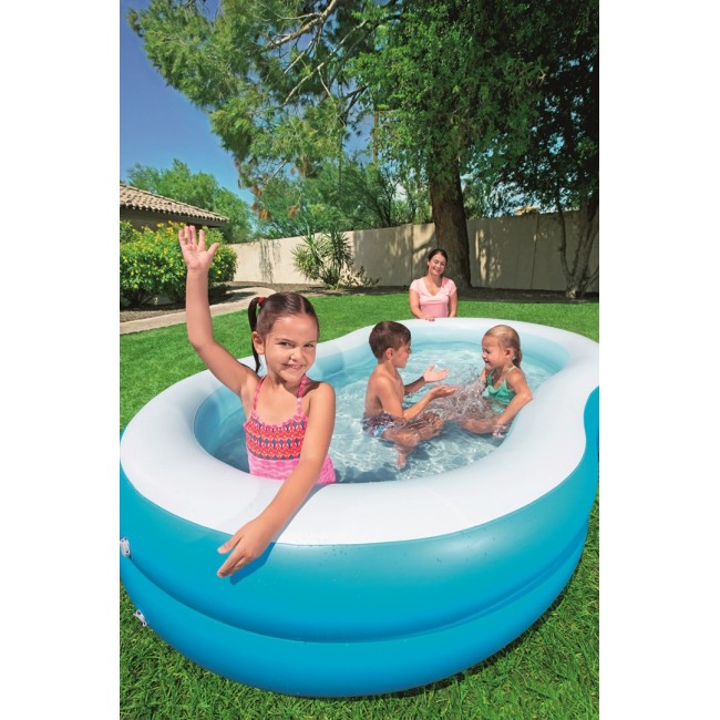 Bestway Inflatable Family Pool The Big Lagoon 2.62m x 1.57m x 46cm Bestway Inflatable Family Pool The Big Lagoon 2.62m x 1.57m x 46cm